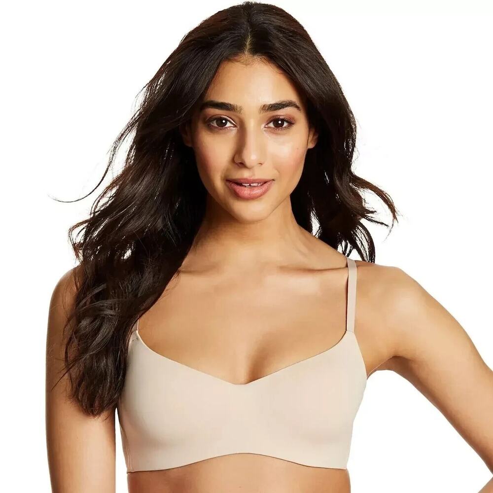 Maidenform Women's XL Pure Comfort Modern Scoop Neck Wireless Bra DM7682